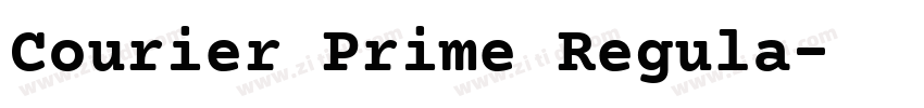 Courier Prime Regula字体转换